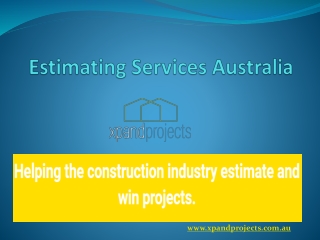 Estimating Services Australia - xpandprojects.com.au