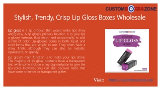 Custom Lip Gloss Boxes