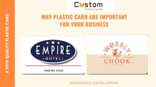 Why Plastic Card are Important for your Business