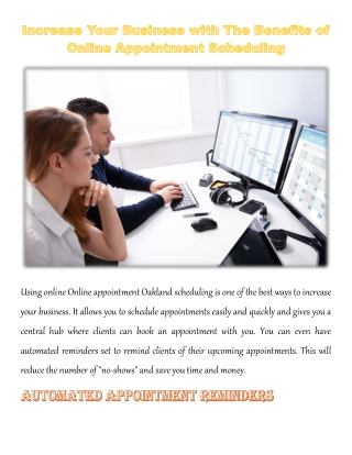 Increase Your Business with The Benefits of Online Appointment Scheduling