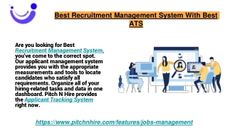 Best Recruitment Management System With Best ATS