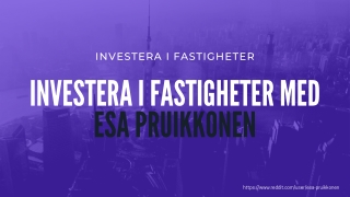 Av Esa Pruikkonen, Invest in Real Estate