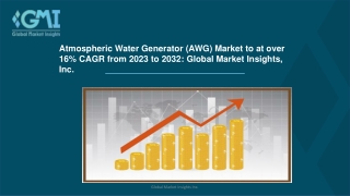 Atmospheric Water Generator (AWG) Market Insights - Global Analysis 2032