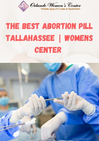 The Best Abortion Pill Tallahassee  | Womens Center