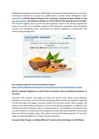 Curcumin Market