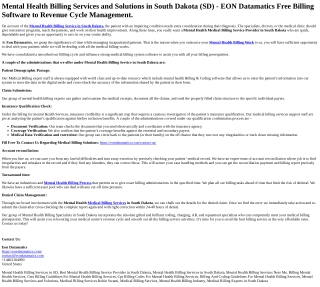 Mental Health Billing Services in South Dakota (1)