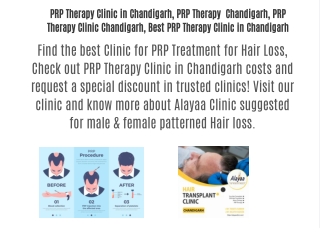 PRP Therapy Clinic in Chandigarh, Best PRP Therapy