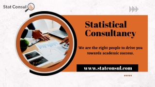 Statistical Consultancy