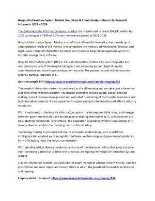 Hospital Information System Market