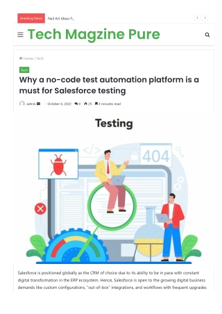 Why a no-code test automation platform is a must for Salesforce testing