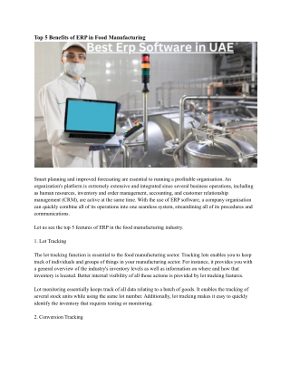 Best Erp Software in UAE