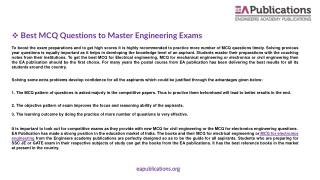 Best MCQ Questions to Master Engineering Exams