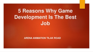 Game Development - Arena Animation Tilak Road