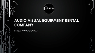 AUDIO VISUAL EQUIPMENT RENTAL COMPANY