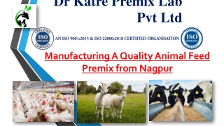 Manufacturing A Quality Animal Feed Premix from Nagpur