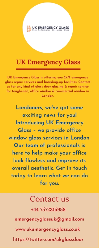 office window glass