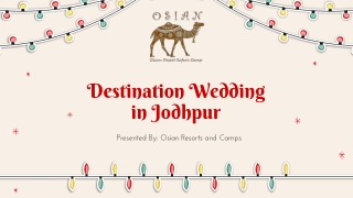 Celebrate Your Wedding in Jodhpur