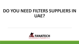 Do You Need Filters Suppliers In UAE