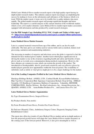 Latex Medical Gloves Market