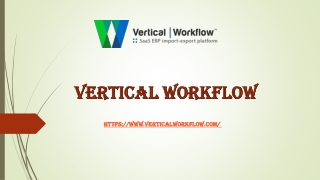 Cloud-Based Software - Vertical Workflow