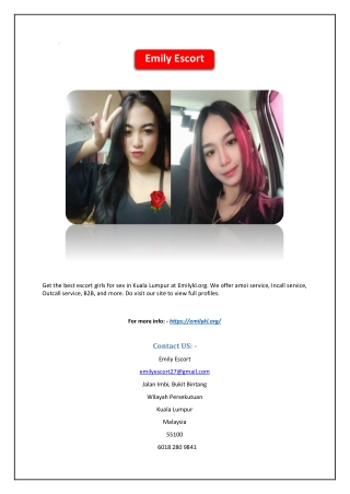 Malaysia Local Escort | Emilykl.org