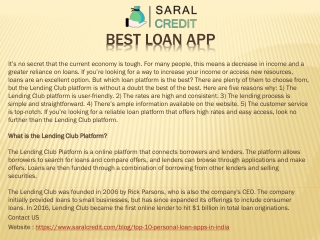 Best Loan App