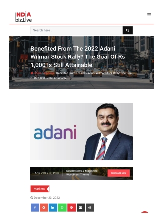 Benefited From The 2022 Adani Wilmar Stock Rally The Goal Of Rs 1,000 Is Still Attainable  