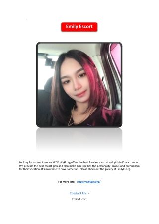 Kl Freelance Escort | Emilykl.org