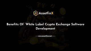 Benefits of White label Crypto exchange software development company