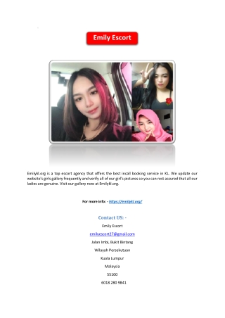 Outcall Service Kuala Lumpur | Emilykl.org