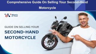 Comprehensive Guide On Selling Your Second-Hand Motorcycle
