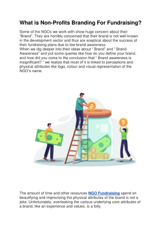 What You Need To Know About NGO Fundraising