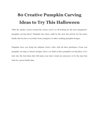 80 Creative Pumpkin Carving Ideas to Try This Halloween