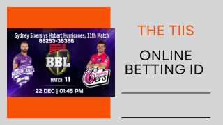 Online Betting Id | The TIIS | 88253-38386