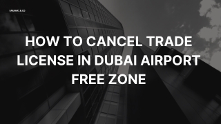Cancel Trade License in Dubai Airport Free Zone - Company Liquidation in UAE