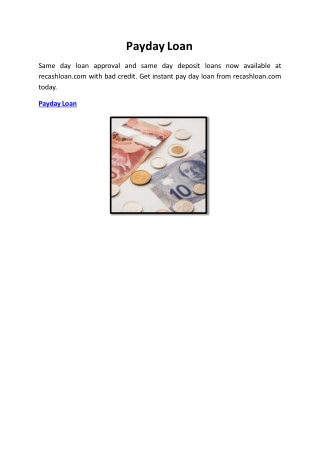 Payday Loan