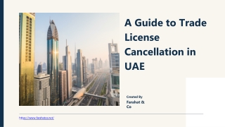 A Guide to Trade License Cancellation in Dubai