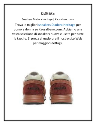 Sneakers Diadora Heritage  Kaosalbano.com