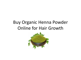Buy Organic Henna Powder Online for Hair Growth