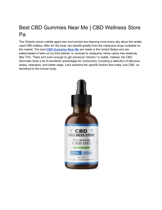 Best CBD Gummies Near Me _ CBD Wellness Store Pa