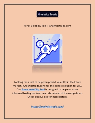 Forex Volatility Tool | Analyticstrade.com