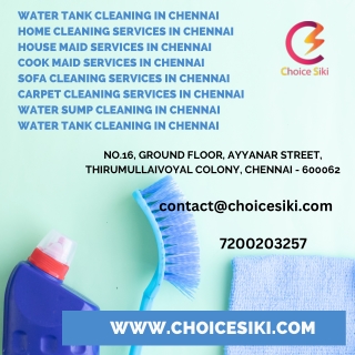 Water tank cleaning in chennai