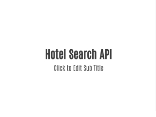 HOTEL SEARCH API