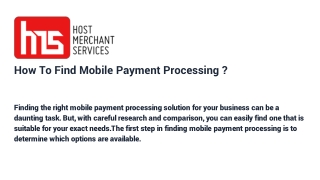 how-to-find-mobile-payment-processing