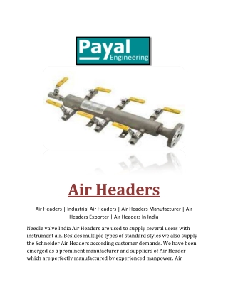 Air Headers