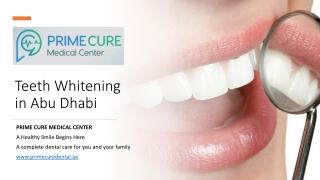 Teeth Whitening in Abu Dhabi​