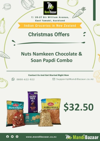 Nuts Namkeen Chocolate & Soan Papdi Combo - Mandi Bazaar