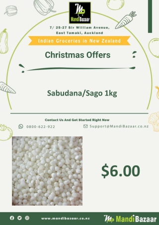 Sabudana - Sago 1kg - Mandi Bazaar