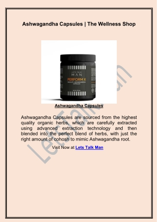 Ashwagandha Capsules