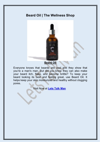 Beard Oil